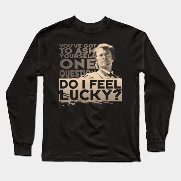 Do I Feel Lucky? Long Sleeve T-Shirt by kostjuk